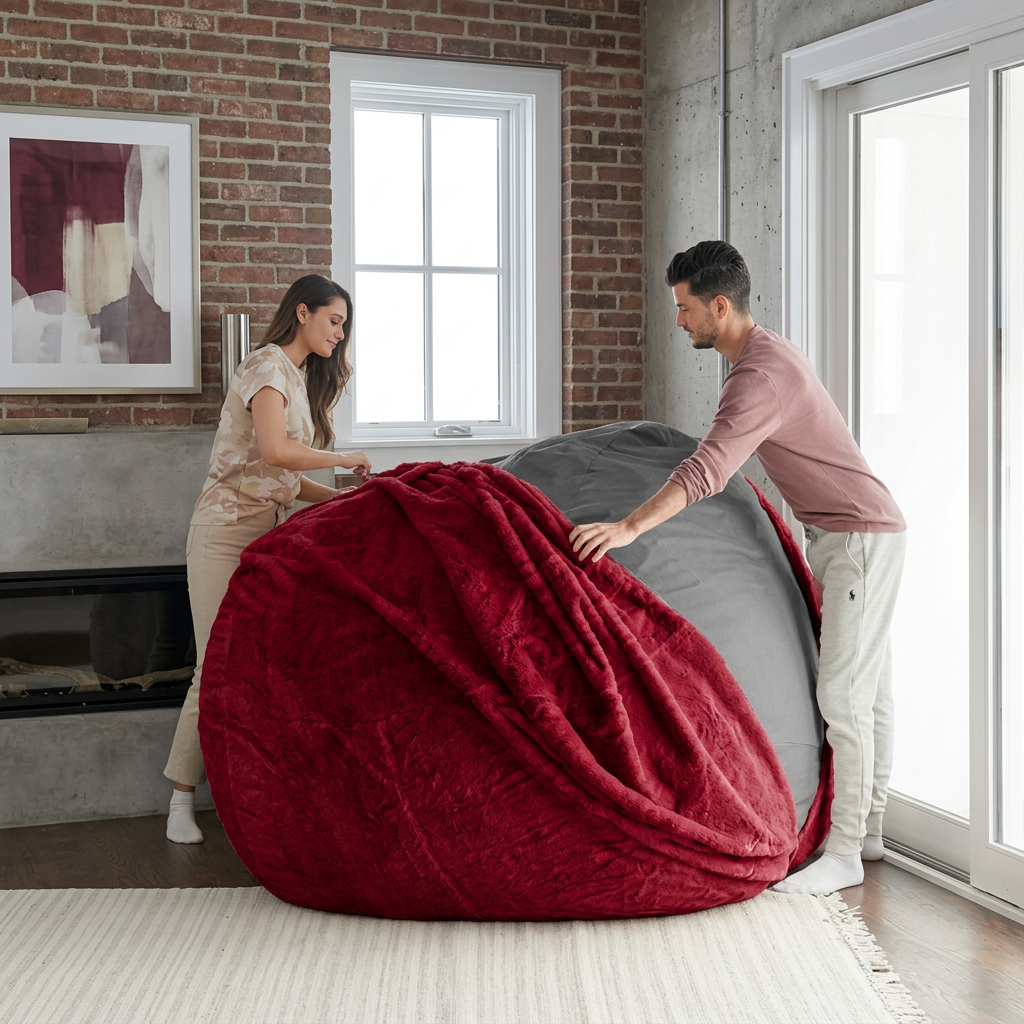 Red Bean Bag Cover