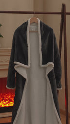 Wearable Heated Blanket With Sleeves